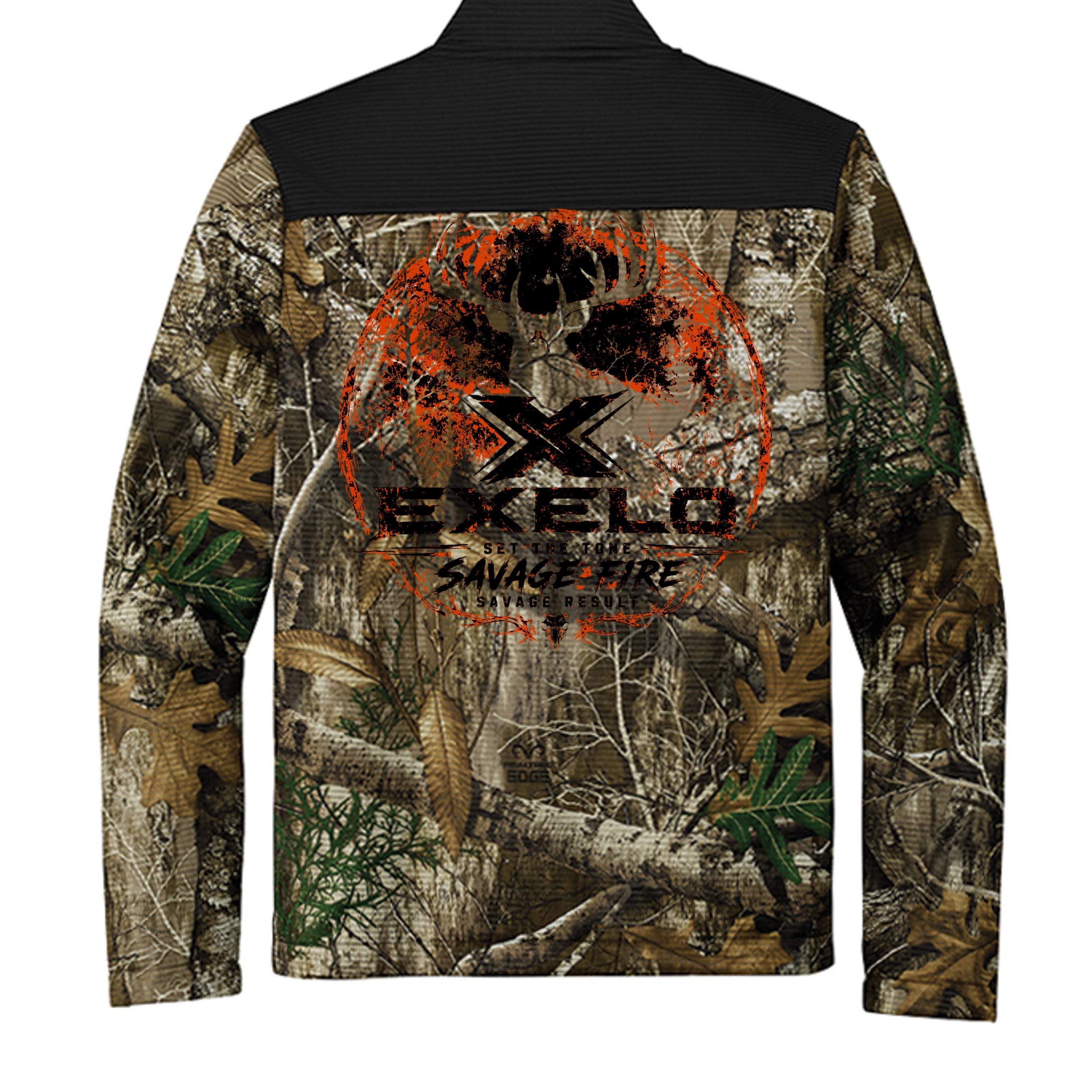Deep Black/ Realtree Edge - RU601 - BACK